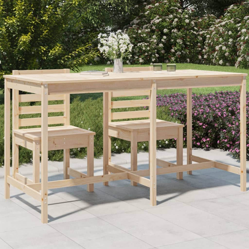 VidaXL Tuintafel 203,5x90x110 cm massief grenenhout