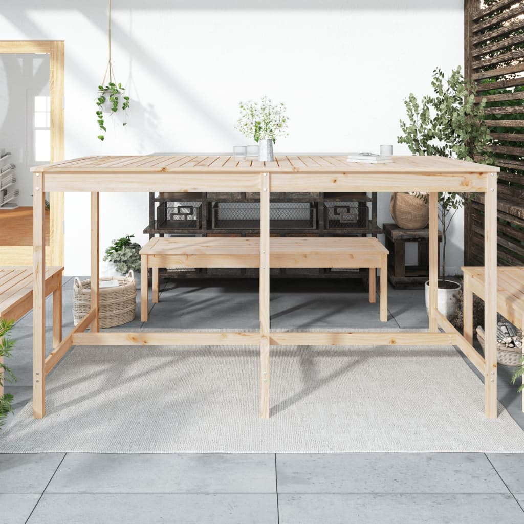VidaXL Tuintafel 203,5x90x110 cm massief grenenhout