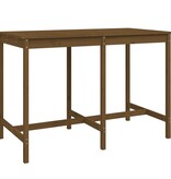 VidaXL Tuintafel 159,5x82,5x110 cm massief grenenhout honingbruin