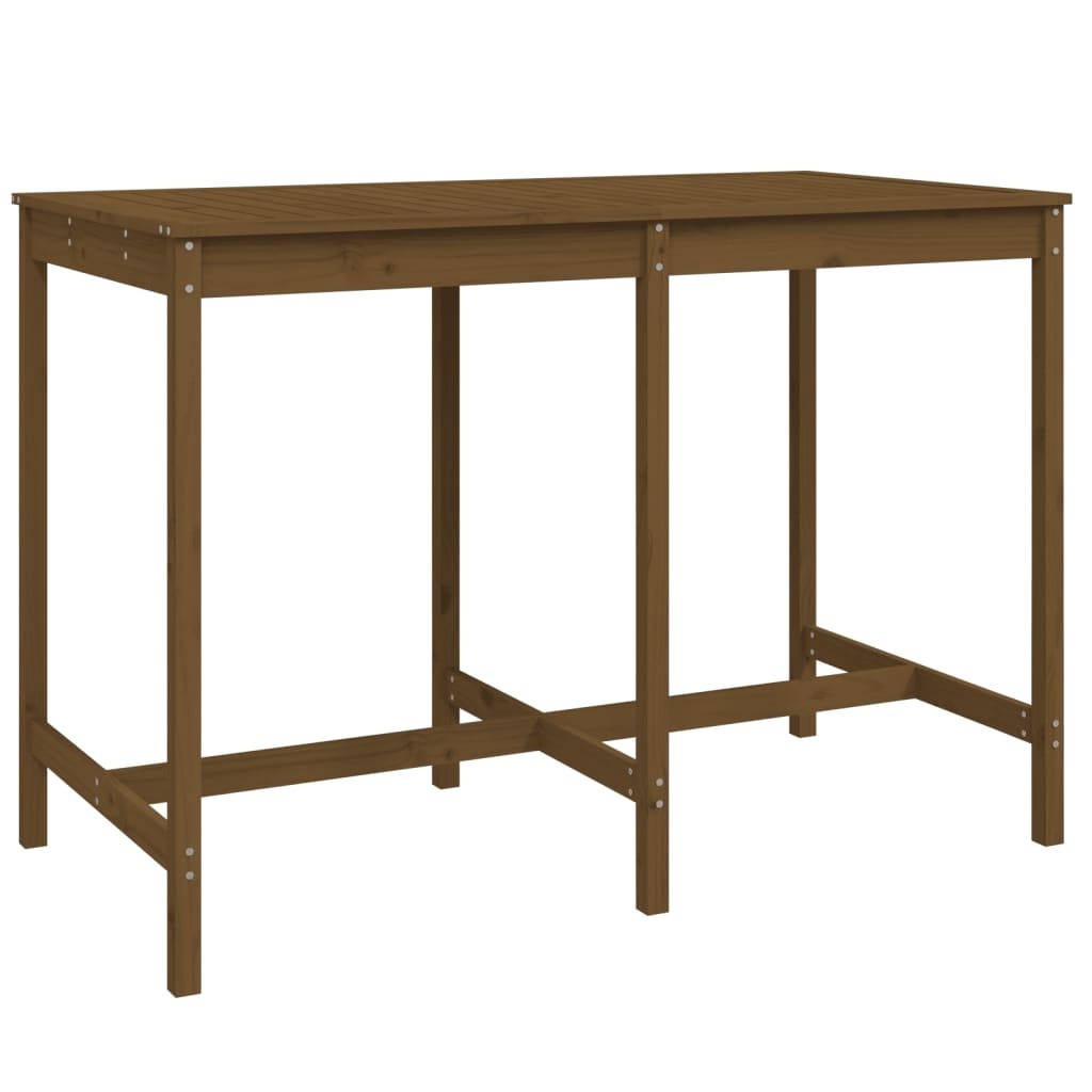 VidaXL Tuintafel 159,5x82,5x110 cm massief grenenhout honingbruin