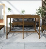 VidaXL Tuintafel 159,5x82,5x110 cm massief grenenhout honingbruin