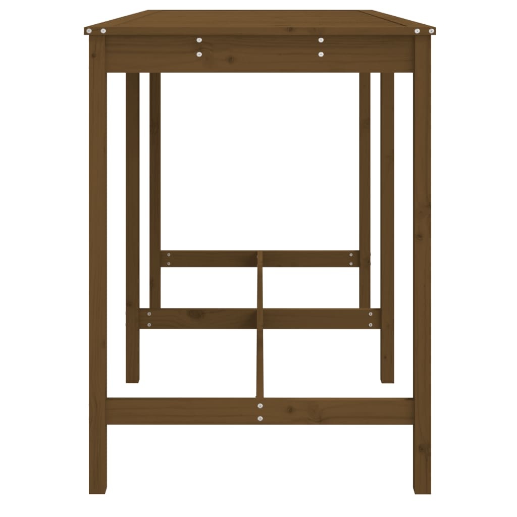 VidaXL Tuintafel 159,5x82,5x110 cm massief grenenhout honingbruin