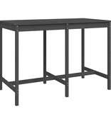 VidaXL Tuintafel 159,5x82,5x110 cm massief grenenhout grijs