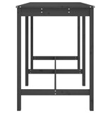 VidaXL Tuintafel 159,5x82,5x110 cm massief grenenhout grijs