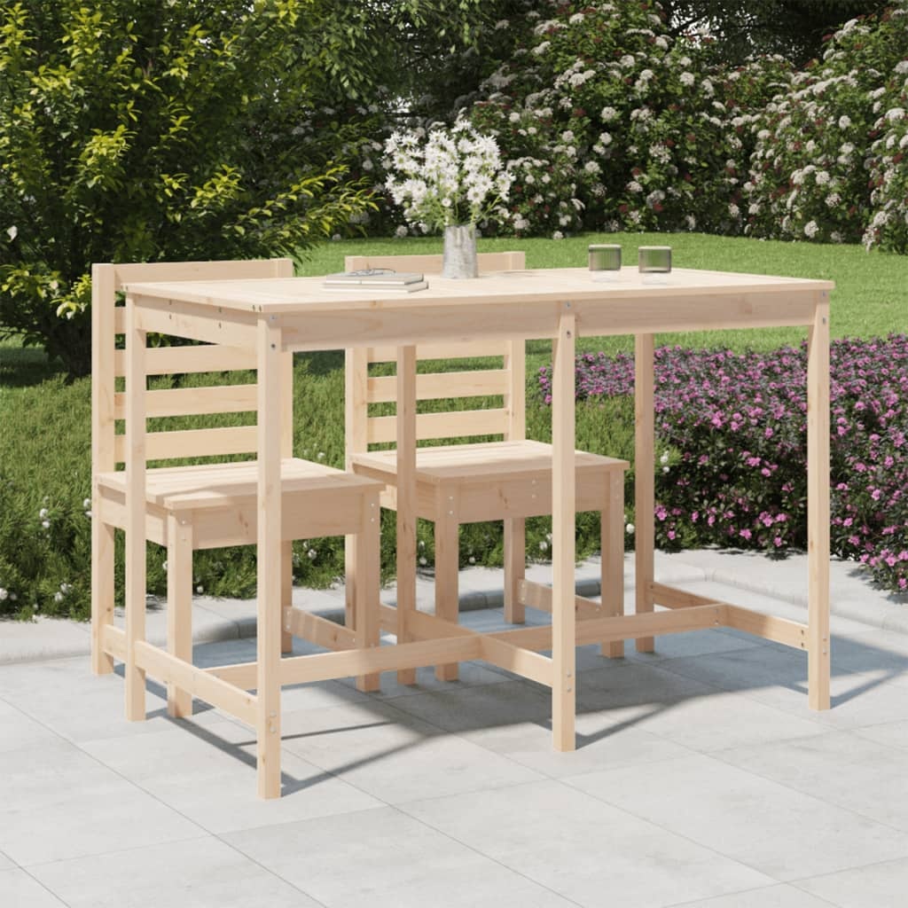 VidaXL Tuintafel 159,5x82,5x110 cm massief grenenhout