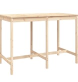 VidaXL Tuintafel 159,5x82,5x110 cm massief grenenhout