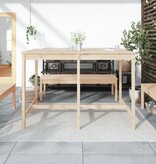 vidaXL Tuintafel 159,5x82,5x110 cm massief grenenhout