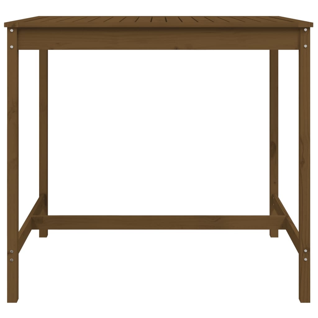 VidaXL Tuintafel 121x82,5x110 cm massief grenenhout honingbruin