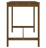 VidaXL Tuintafel 121x82,5x110 cm massief grenenhout honingbruin
