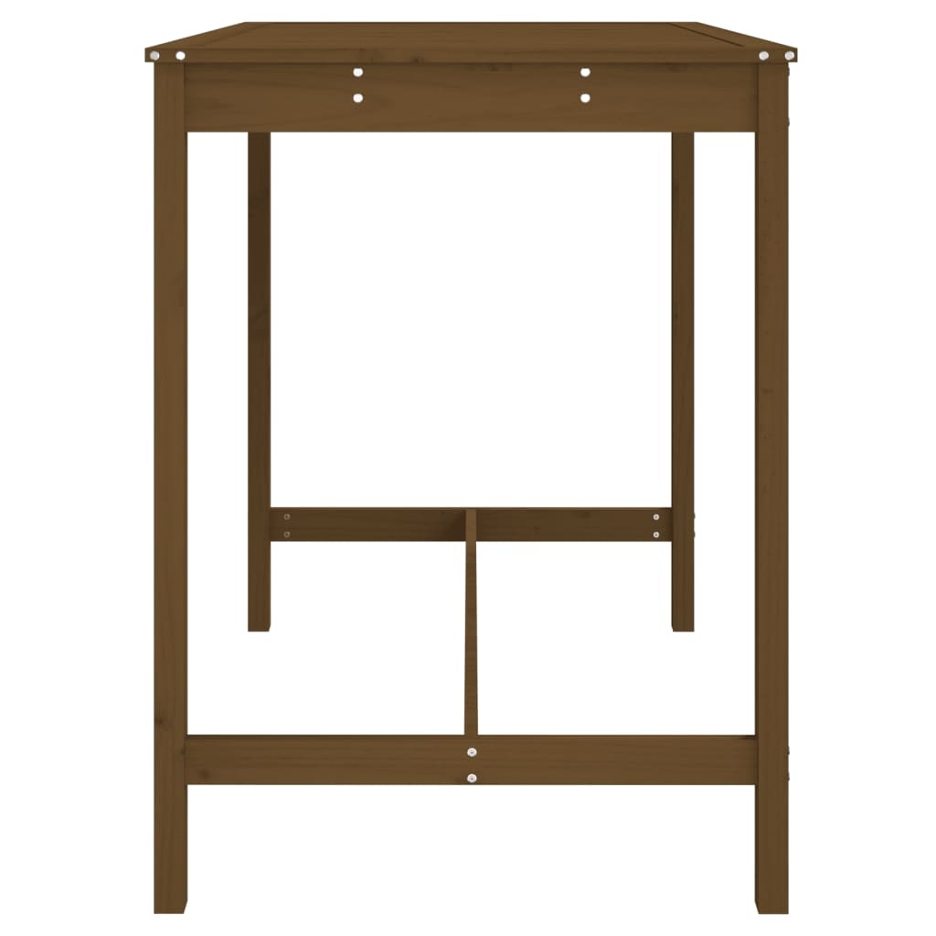 VidaXL Tuintafel 121x82,5x110 cm massief grenenhout honingbruin