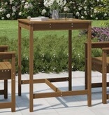 VidaXL Tuintafel 82,5x82,5x110 cm massief grenenhout honingbruin