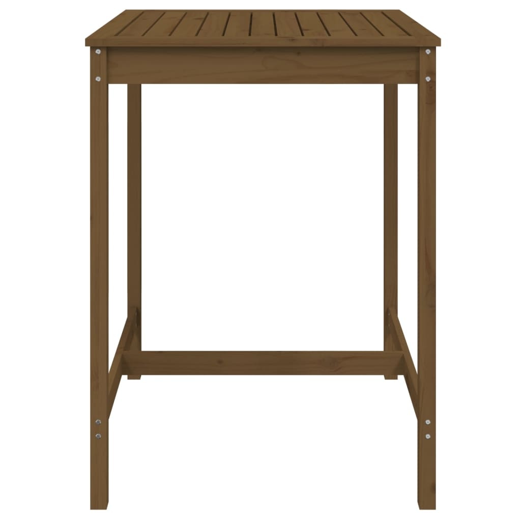 VidaXL Tuintafel 82,5x82,5x110 cm massief grenenhout honingbruin