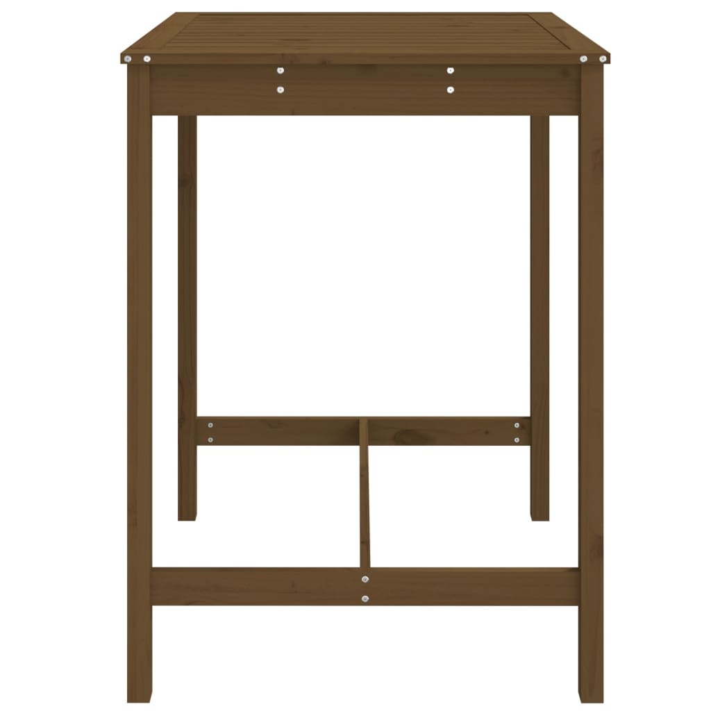 VidaXL Tuintafel 82,5x82,5x110 cm massief grenenhout honingbruin