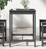VidaXL Tuintafel 82,5x82,5x110 cm massief grenenhout grijs