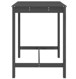 VidaXL Tuintafel 82,5x82,5x110 cm massief grenenhout grijs