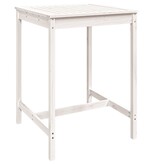 VidaXL Tuintafel 82,5x82,5x110 cm massief grenenhout wit