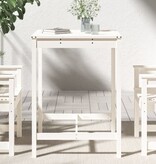 VidaXL Tuintafel 82,5x82,5x110 cm massief grenenhout wit