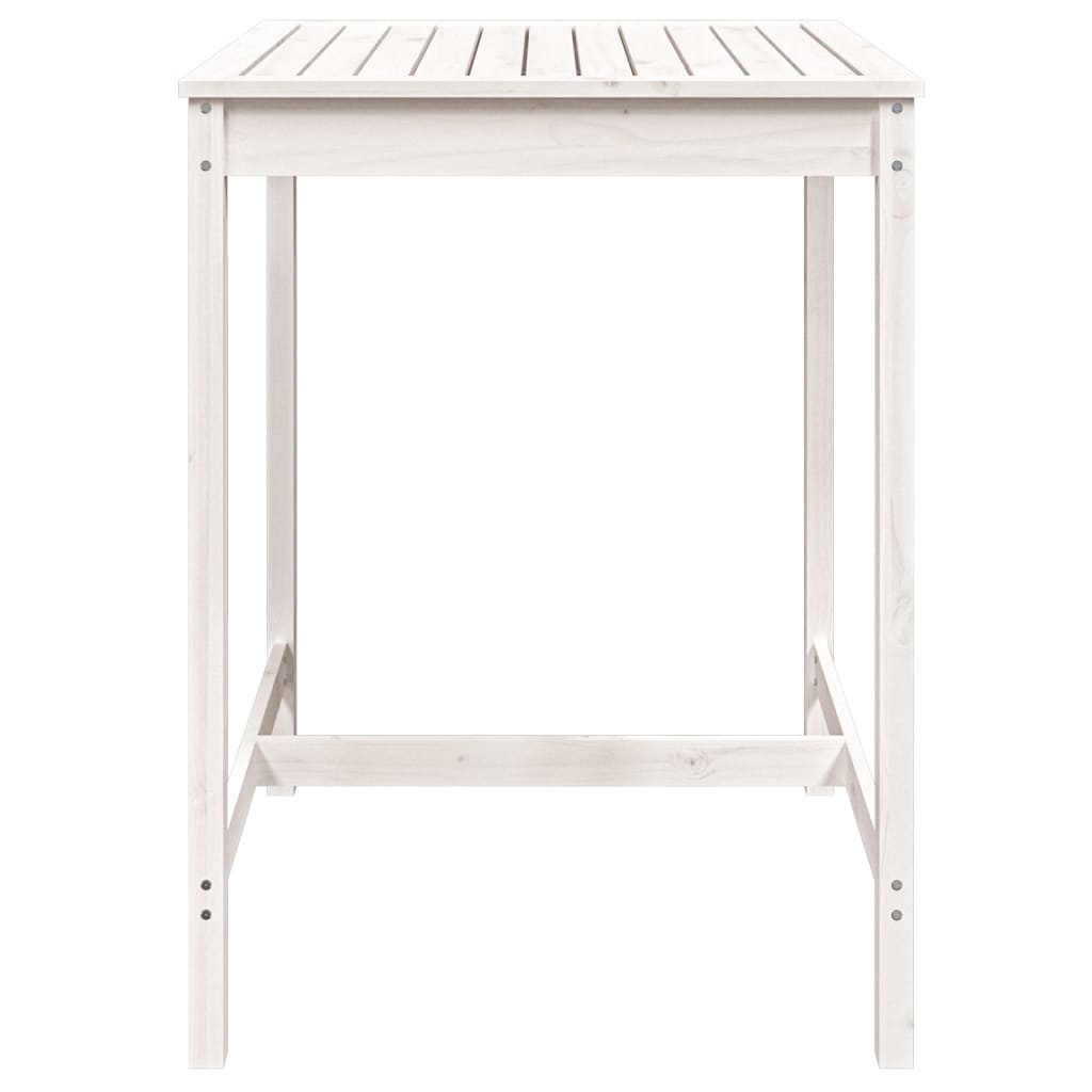 VidaXL Tuintafel 82,5x82,5x110 cm massief grenenhout wit