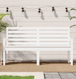 VidaXL Tuinbank 159,5x48x91,5 cm massief grenenhout wit