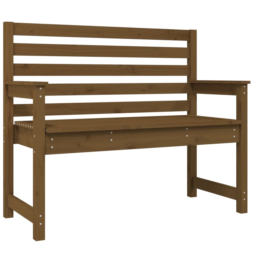VidaXL Tuinbank 109x48x91,5 cm massief grenenhout honingbruin