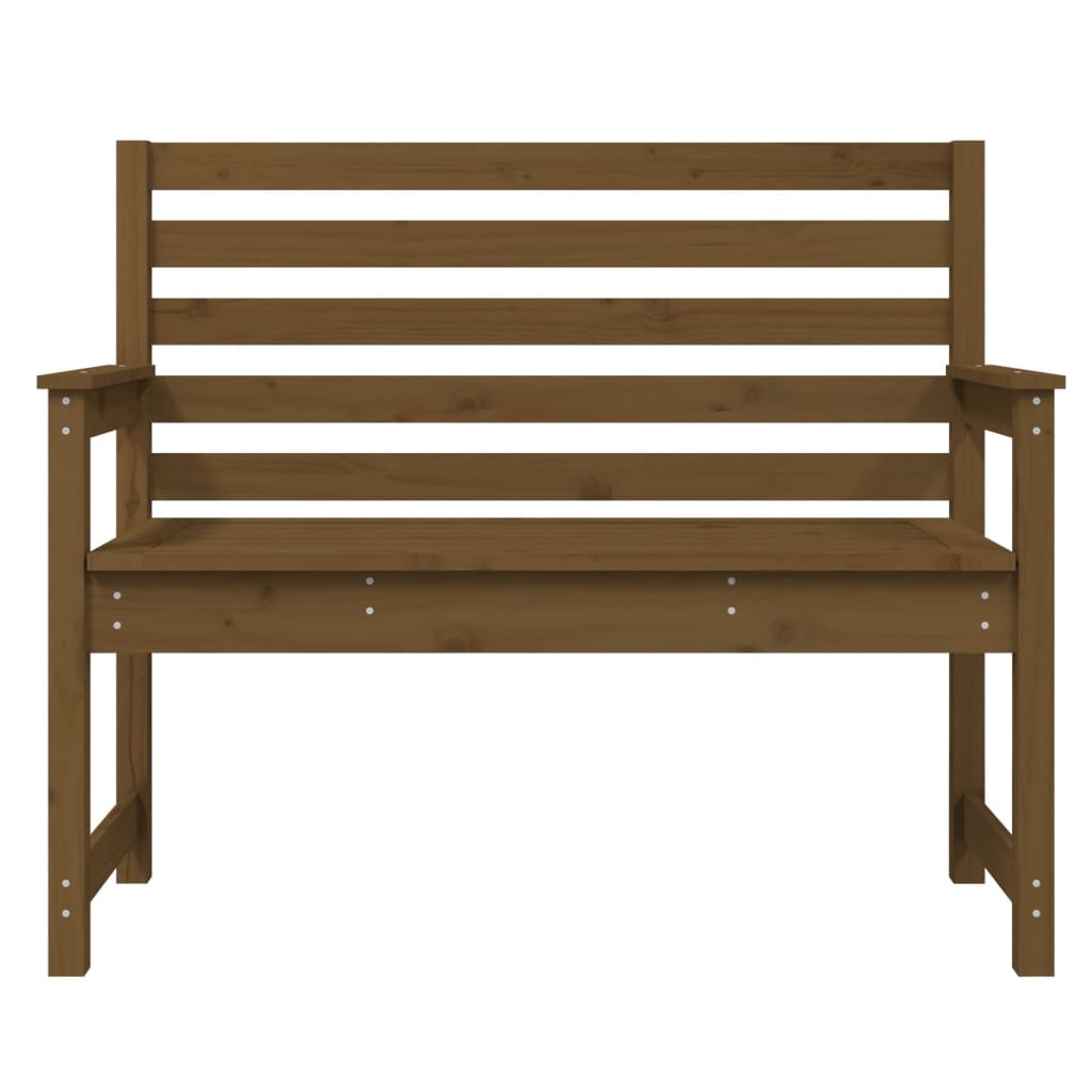 VidaXL Tuinbank 109x48x91,5 cm massief grenenhout honingbruin