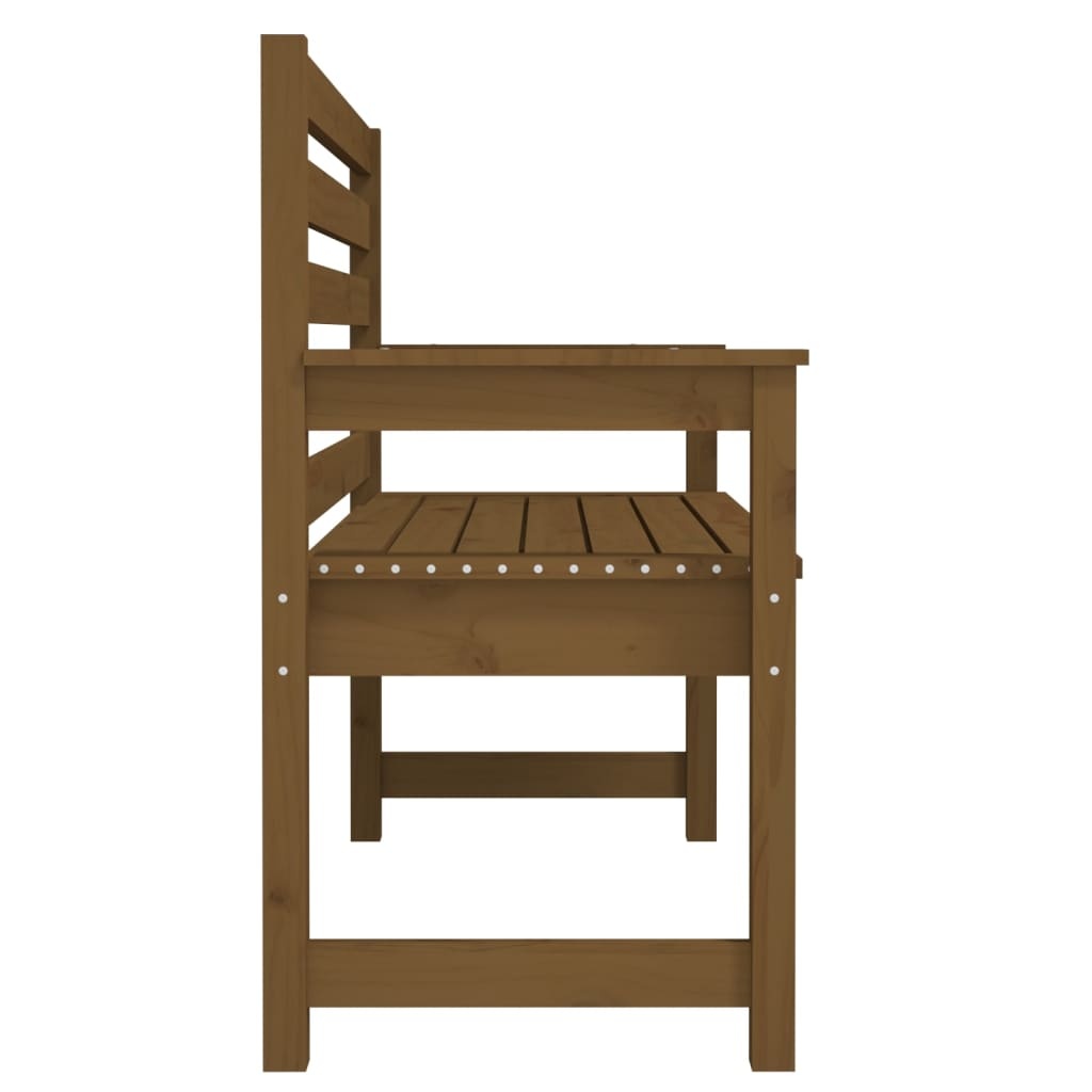 VidaXL Tuinbank 109x48x91,5 cm massief grenenhout honingbruin