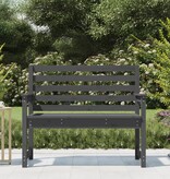 VidaXL Tuinbank 109x48x91,5 cm massief grenenhout grijs