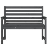 VidaXL Tuinbank 109x48x91,5 cm massief grenenhout grijs