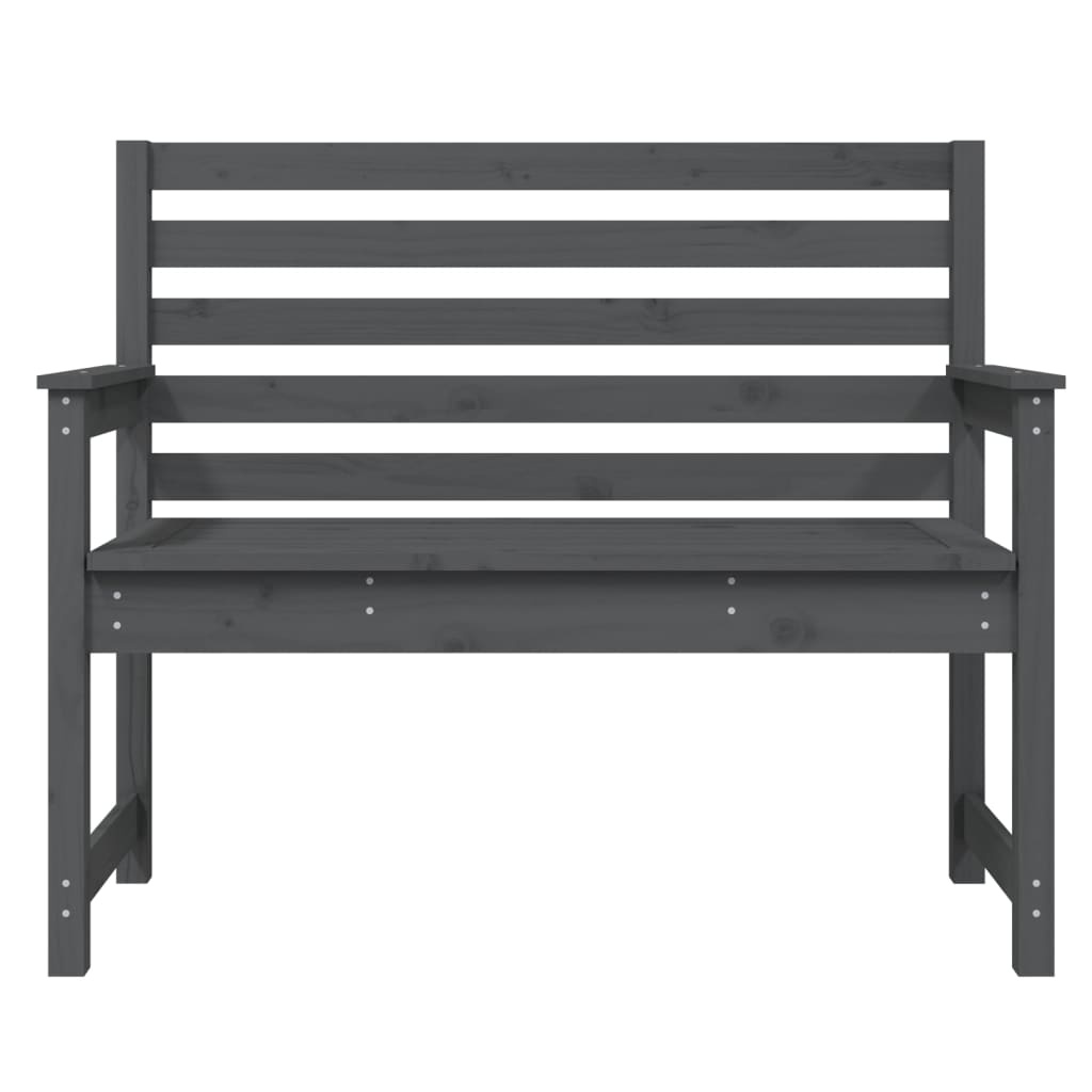 VidaXL Tuinbank 109x48x91,5 cm massief grenenhout grijs