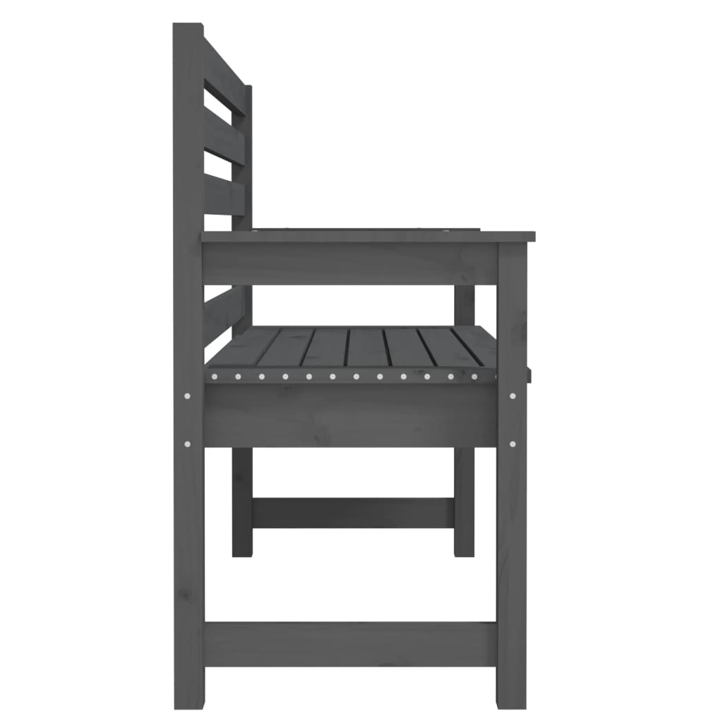 VidaXL Tuinbank 109x48x91,5 cm massief grenenhout grijs