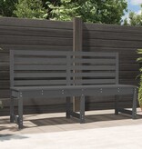 VidaXL Tuinbank 157,5 cm massief grenenhout grijs