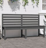 VidaXL Tuinbank 157,5 cm massief grenenhout grijs