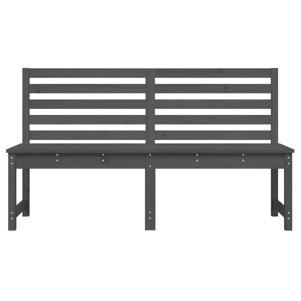 VidaXL Tuinbank 157,5 cm massief grenenhout grijs