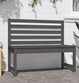 VidaXL Tuinbank 109 cm massief grenenhout grijs
