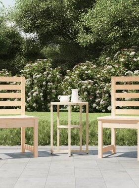 VidaXL Tuinstoelen 2 st 40,5x48x91,5 cm massief grenenhout