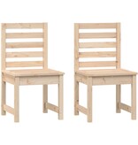 VidaXL Tuinstoelen 2 st 40,5x48x91,5 cm massief grenenhout