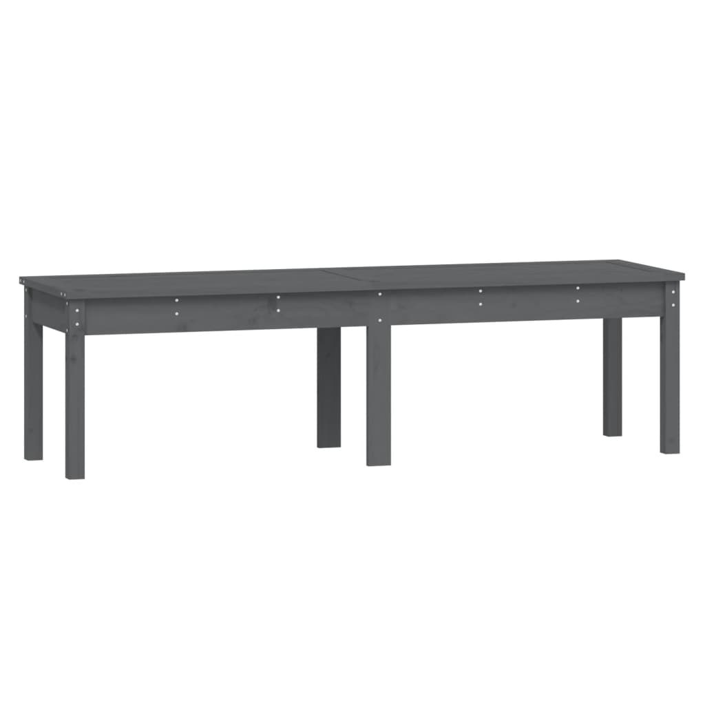 VidaXL Tuinbank 2-zits 159,5x44x45 cm massief grenenhout grijs