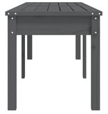 VidaXL Tuinbank 2-zits 159,5x44x45 cm massief grenenhout grijs