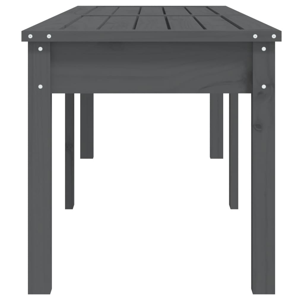 VidaXL Tuinbank 2-zits 159,5x44x45 cm massief grenenhout grijs
