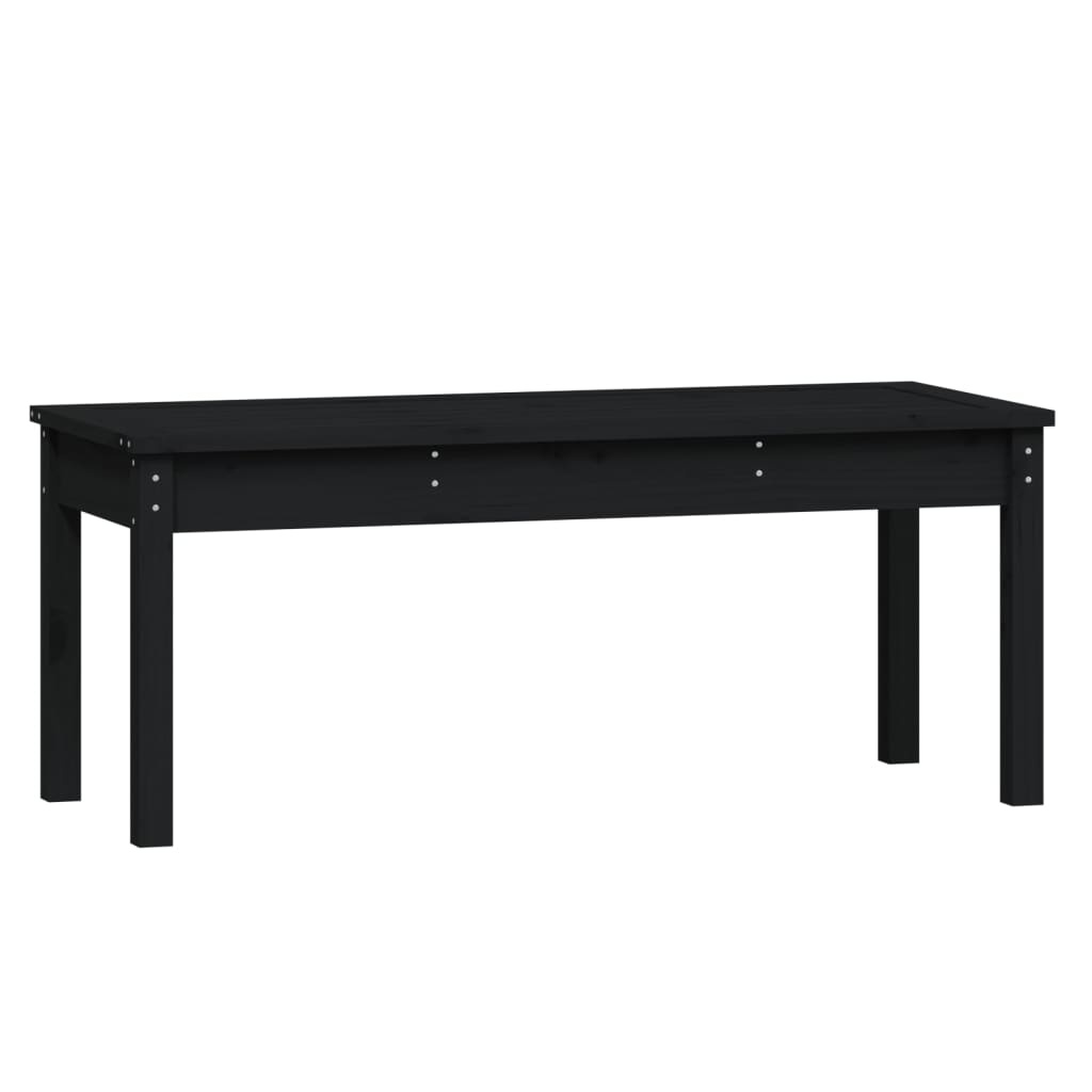 VidaXL Tuinbank 109x44x45 cm massief grenenhout zwart