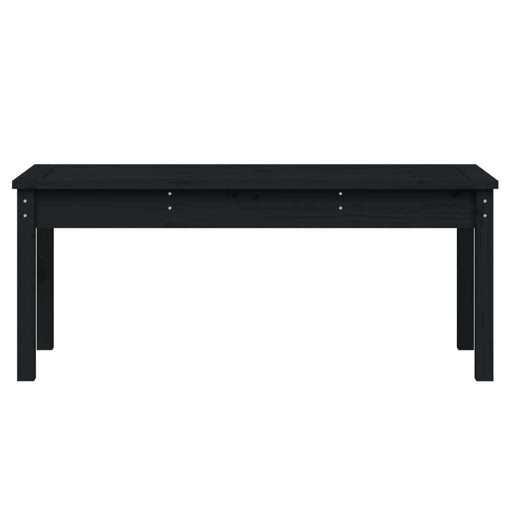 VidaXL Tuinbank 109x44x45 cm massief grenenhout zwart