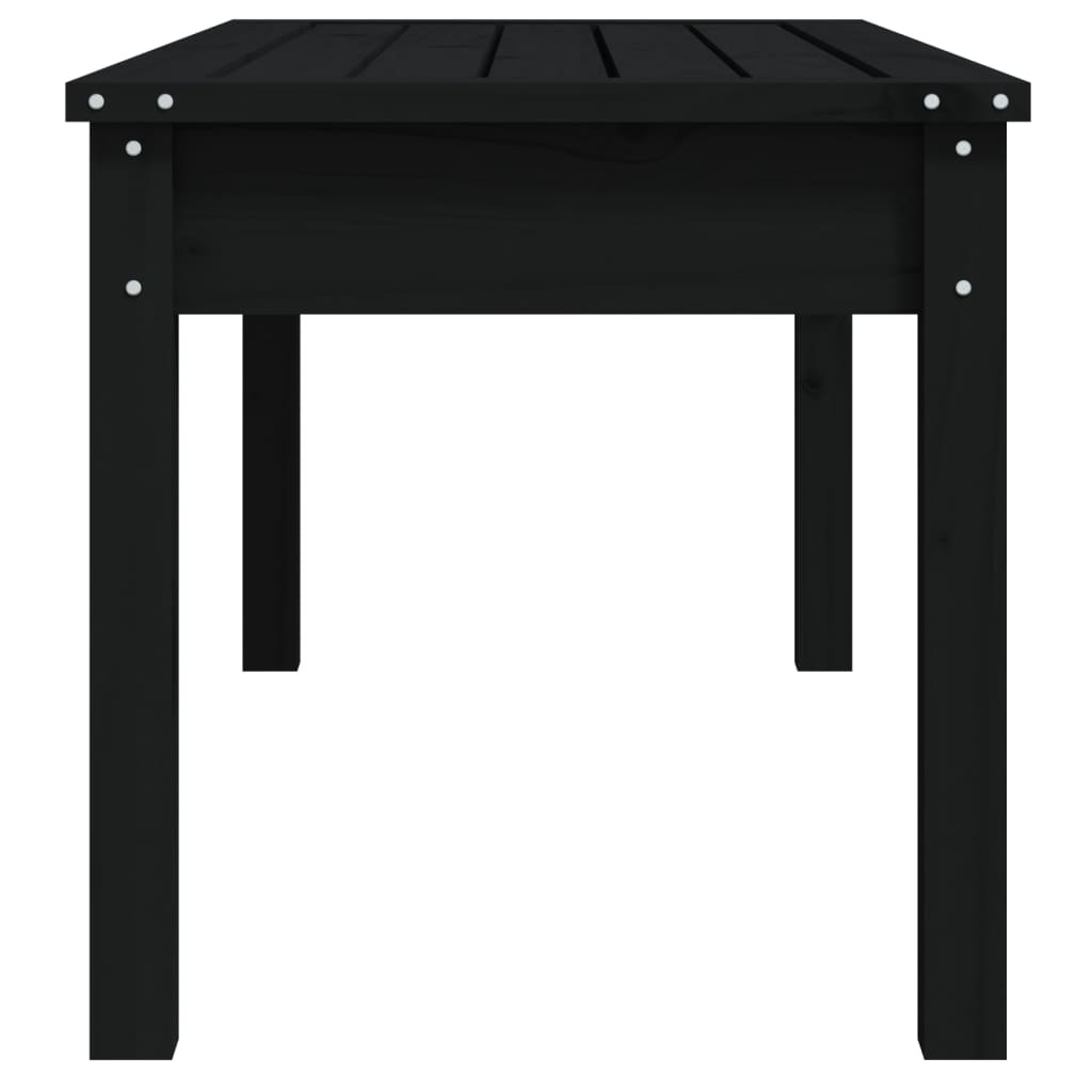 VidaXL Tuinbank 109x44x45 cm massief grenenhout zwart