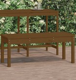 VidaXL Tuinbank 109x44x45 cm massief grenenhout honingbruin