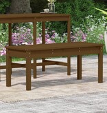 VidaXL Tuinbank 109x44x45 cm massief grenenhout honingbruin