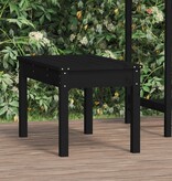 VidaXL Tuinbank 80x44x45 cm massief grenenhout zwart