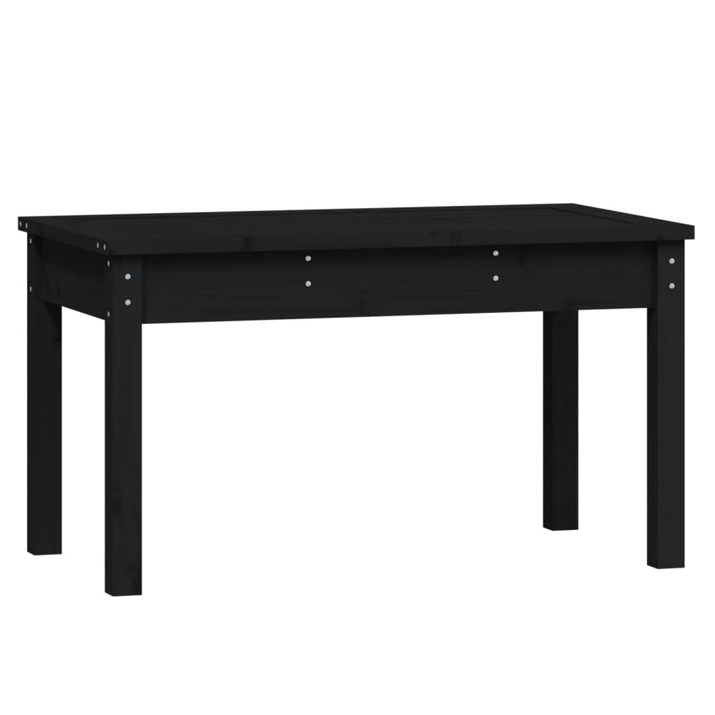 VidaXL Tuinbank 80x44x45 cm massief grenenhout zwart