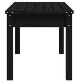 VidaXL Tuinbank 80x44x45 cm massief grenenhout zwart