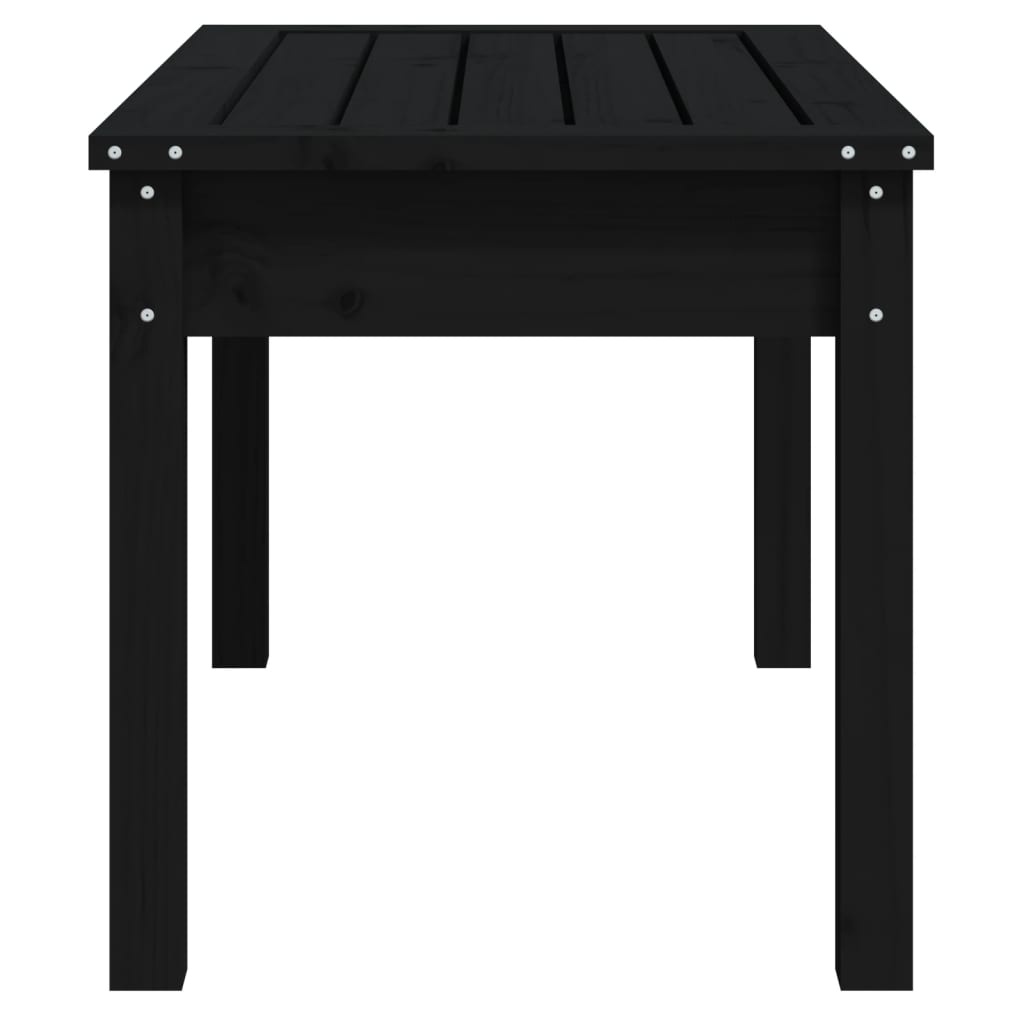 VidaXL Tuinbank 80x44x45 cm massief grenenhout zwart