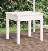 VidaXL Tuinbank 50x44x45 cm massief grenenhout wit