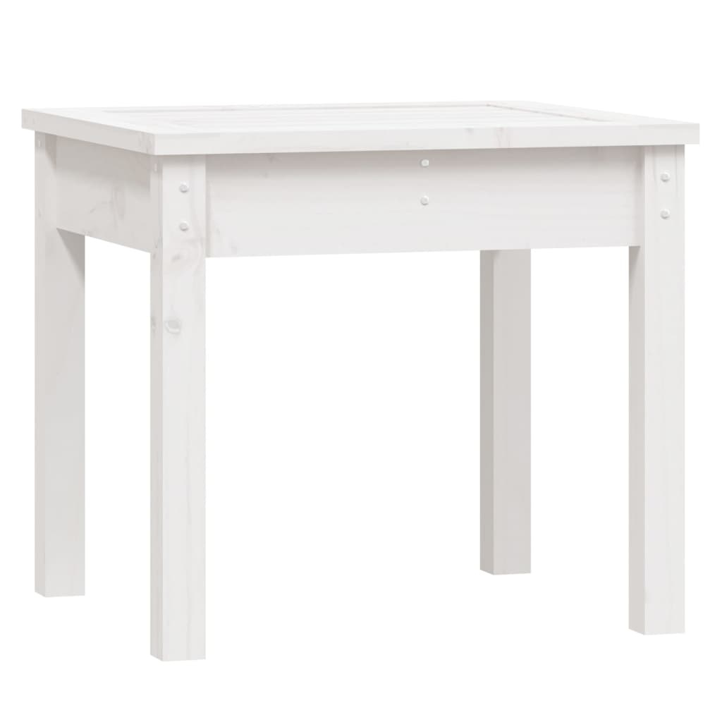 VidaXL Tuinbank 50x44x45 cm massief grenenhout wit